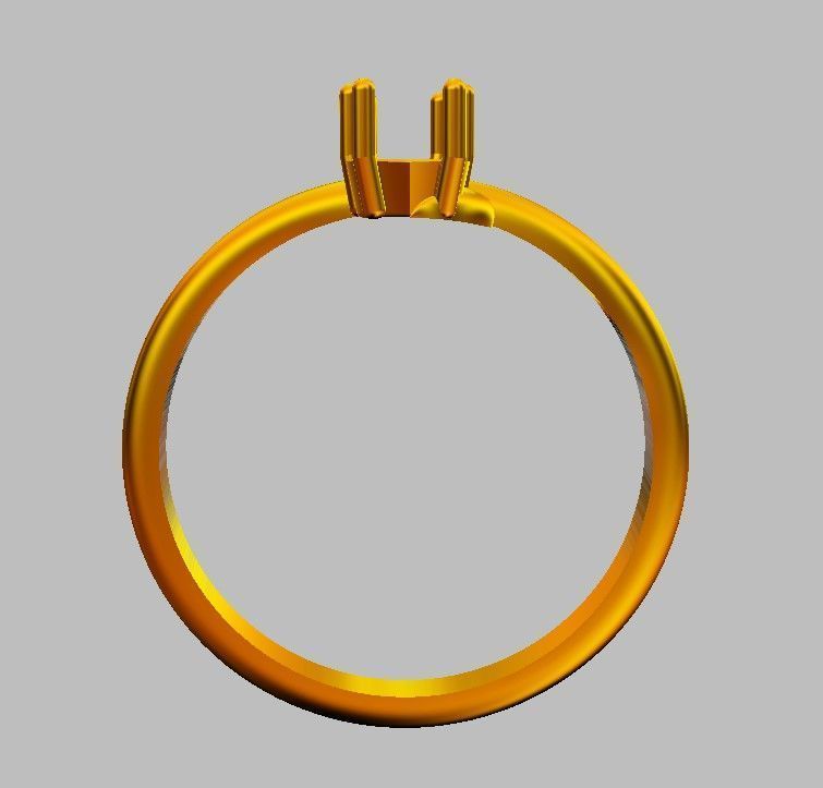 Gemstone Ring 3D print model_22