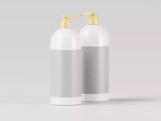 Free Hand Sanitizer Pump Bottle 3D Model