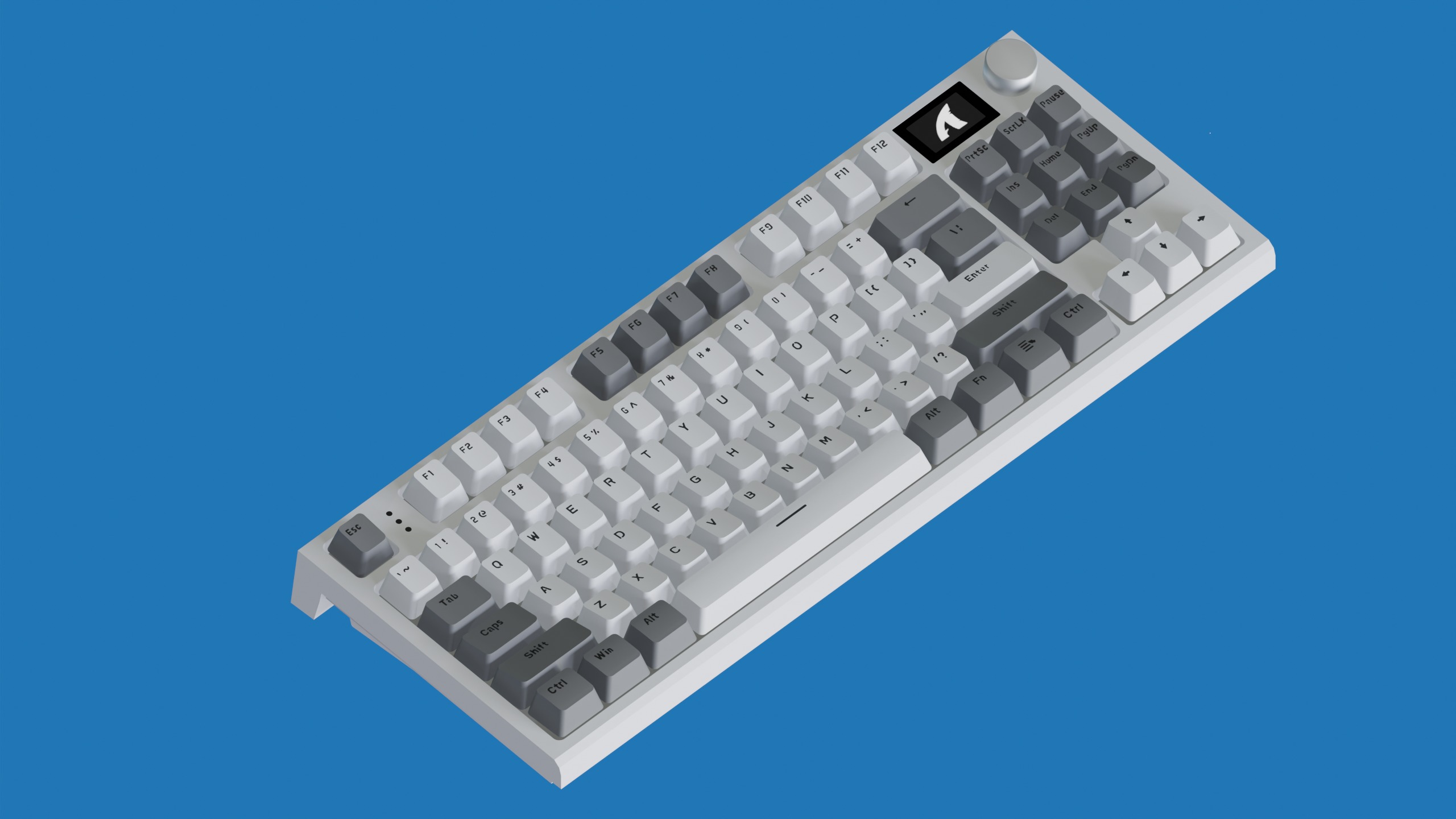 keyboard Attack Shark k86 3D model_1