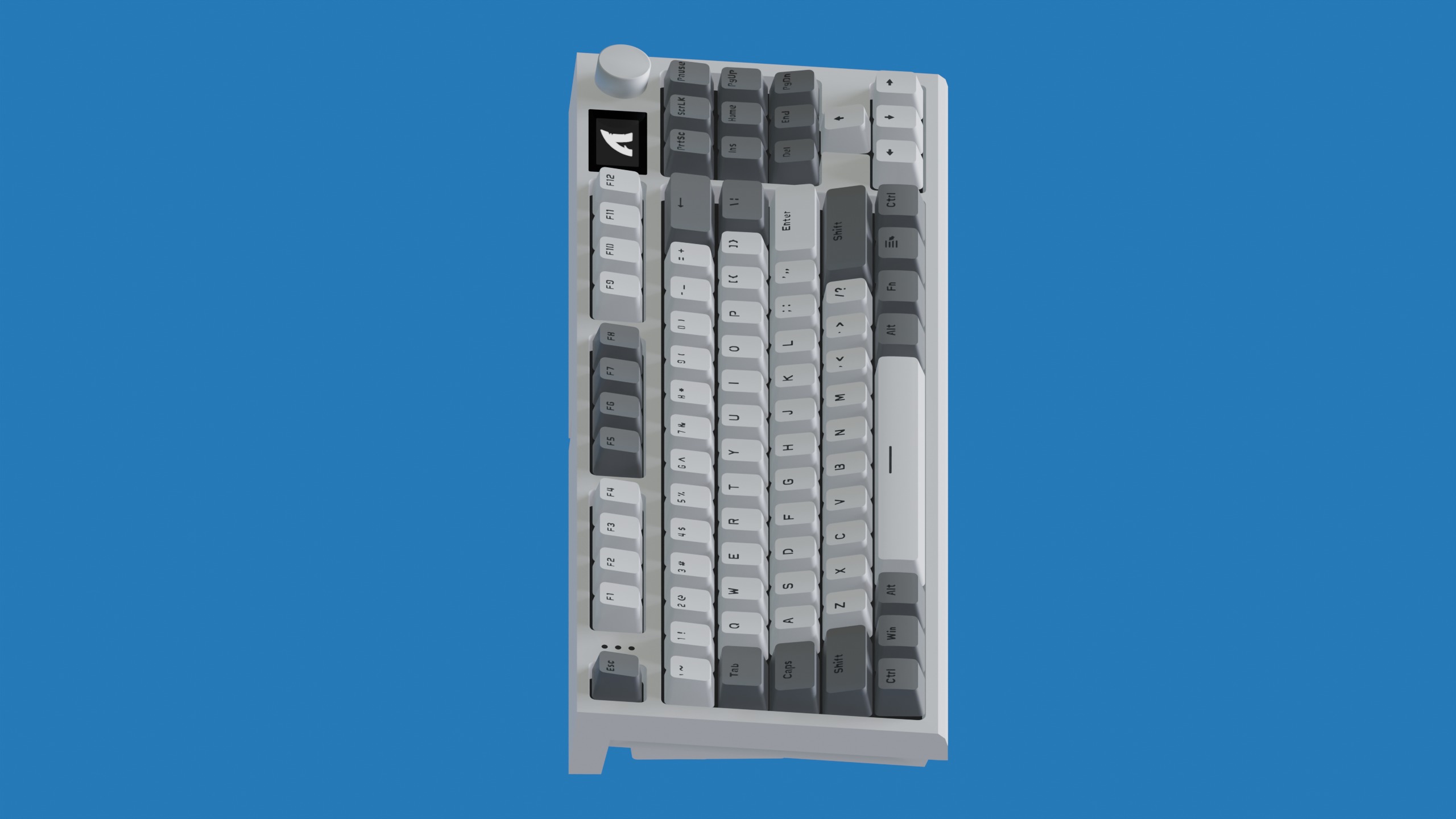 keyboard Attack Shark k86 3D model_4