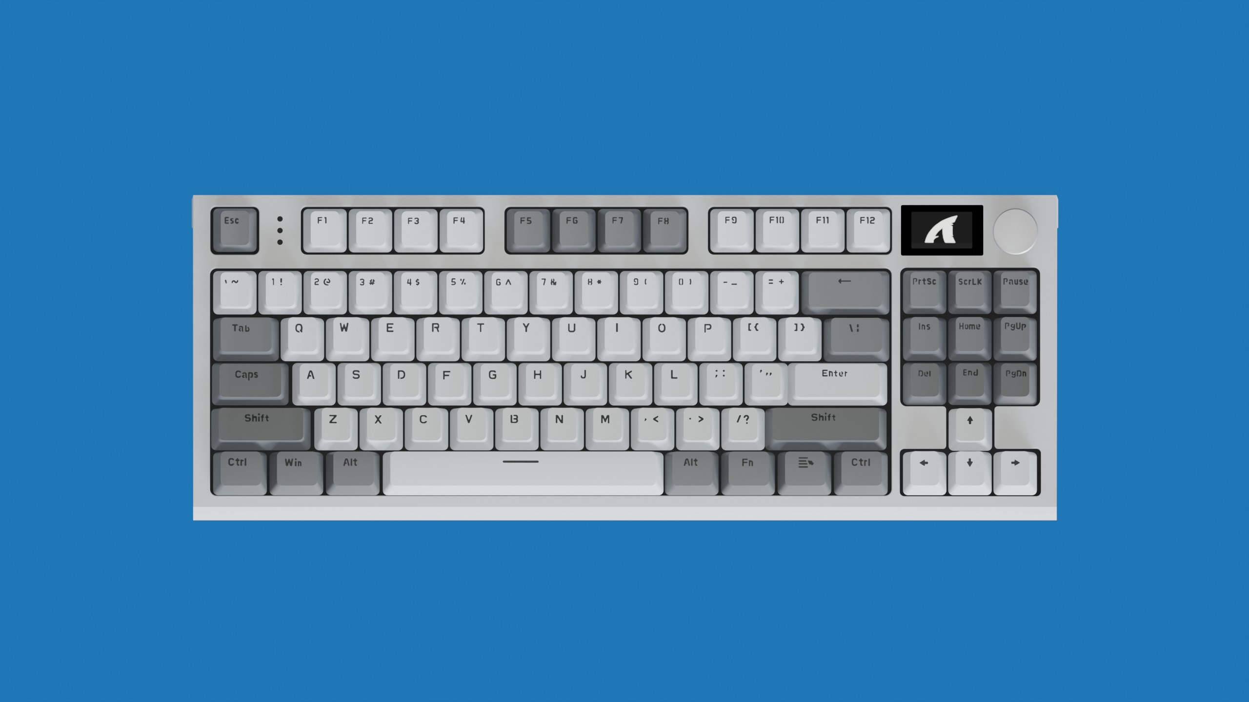 keyboard Attack Shark k86 3D model_3