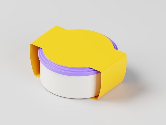 Food Storage Boxes 3D Model Low-poly 3D model