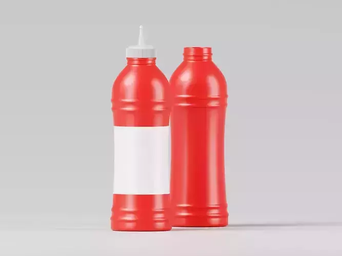 Hot Sauce Bottle 3D Model