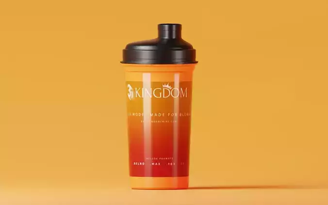 Protein Shaker  Low-poly 3D model