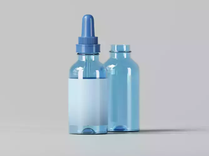 Liquid Product Dropper Bottle 3D Model
