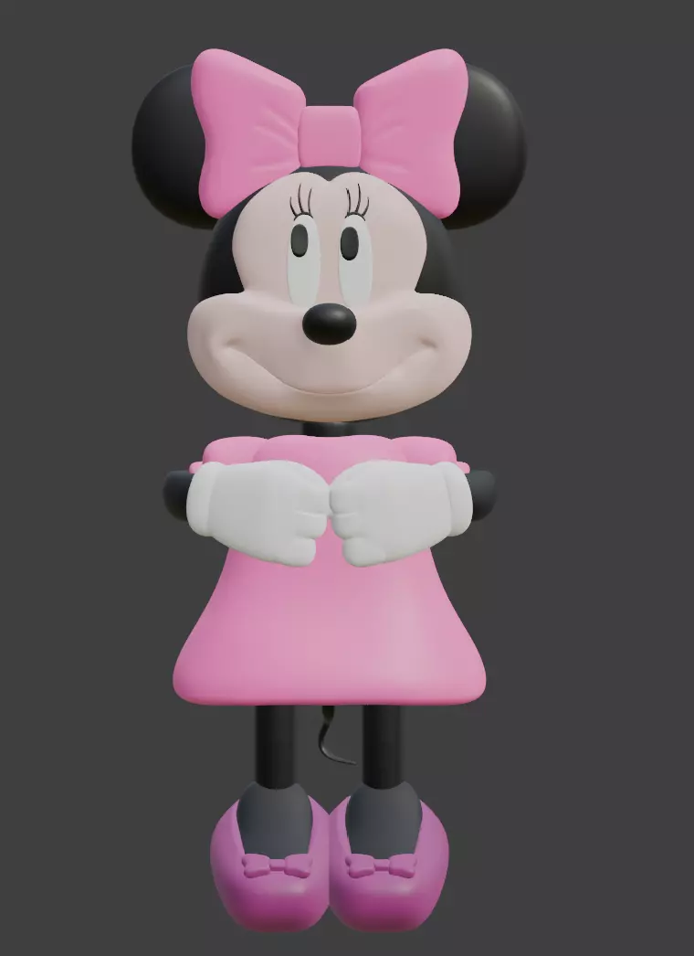 Minnie Mouse 3D print model_0