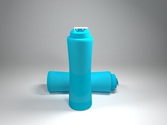 Water bottle Low-poly 3D model