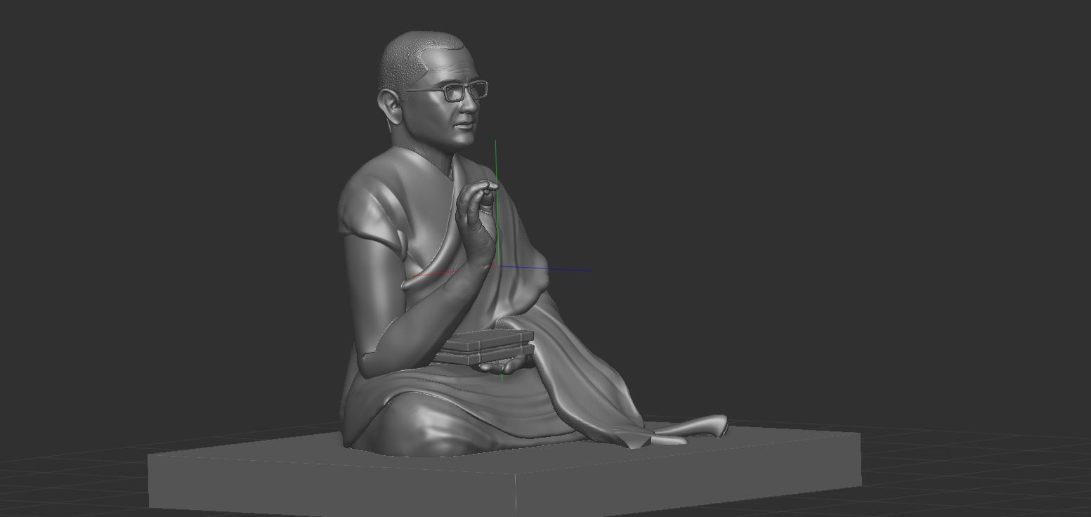 Holiness Sakya Trizen 3D print model_10