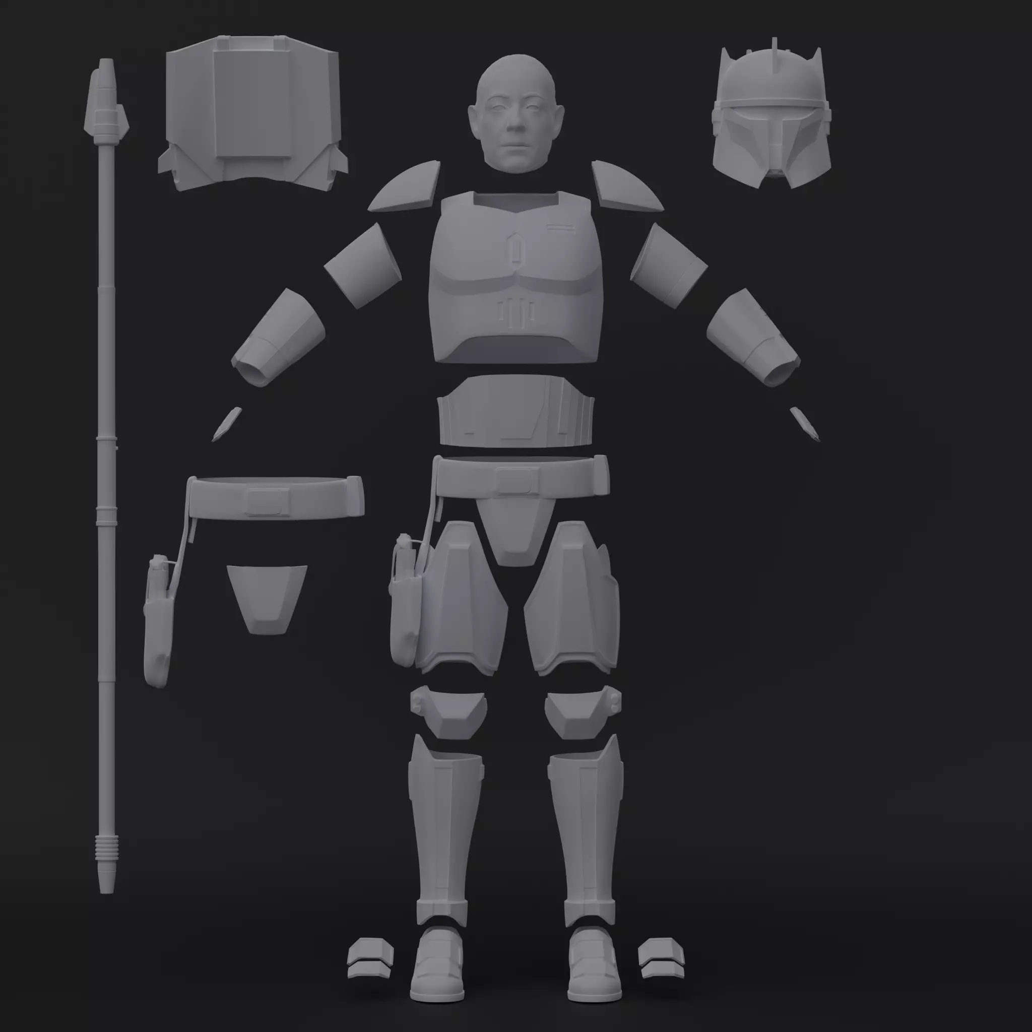 Moff Gideon armor - One12 - STL files 3D print model