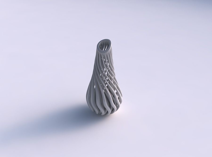 Vase taper wavy with beveled muscle structure pimp up top