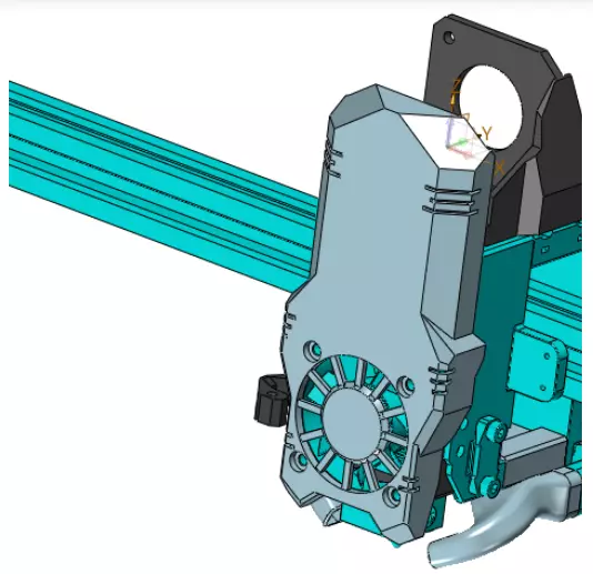 ender6 direct drive with BMG extruder for stock machine 3D print model_0