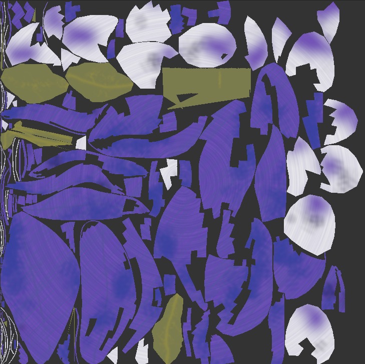 3D Blue-Columbine Flower FBX mode Low-poly 3D model_4