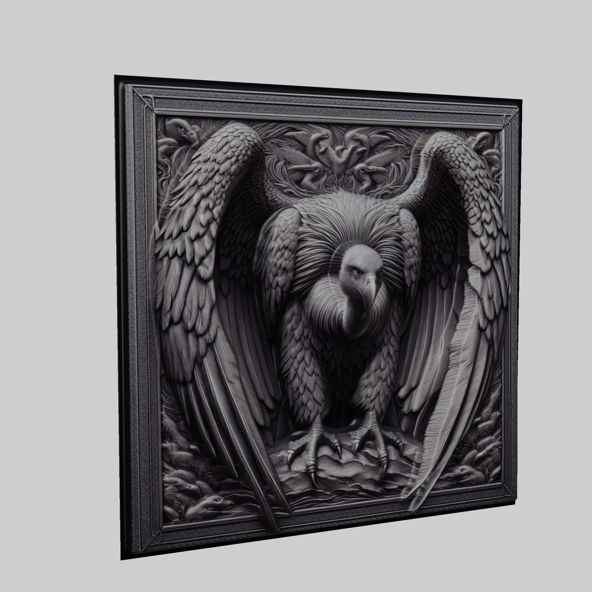 Vulture Animal 3D print model_1