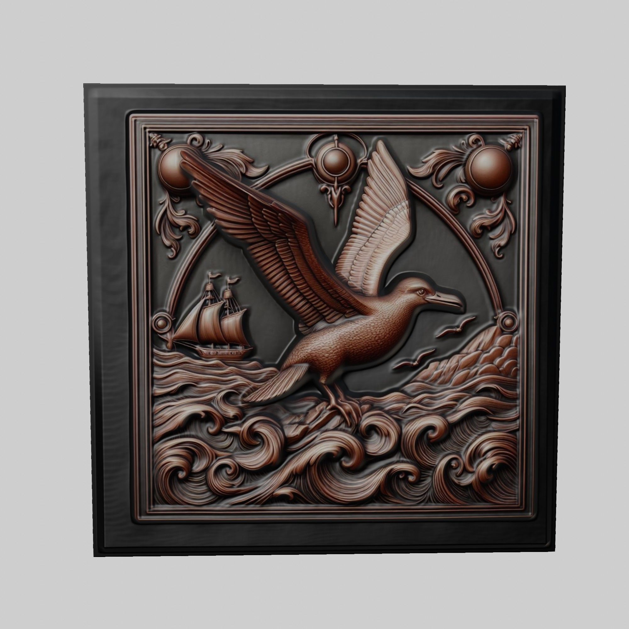 Albatross Animal 3D print model_1