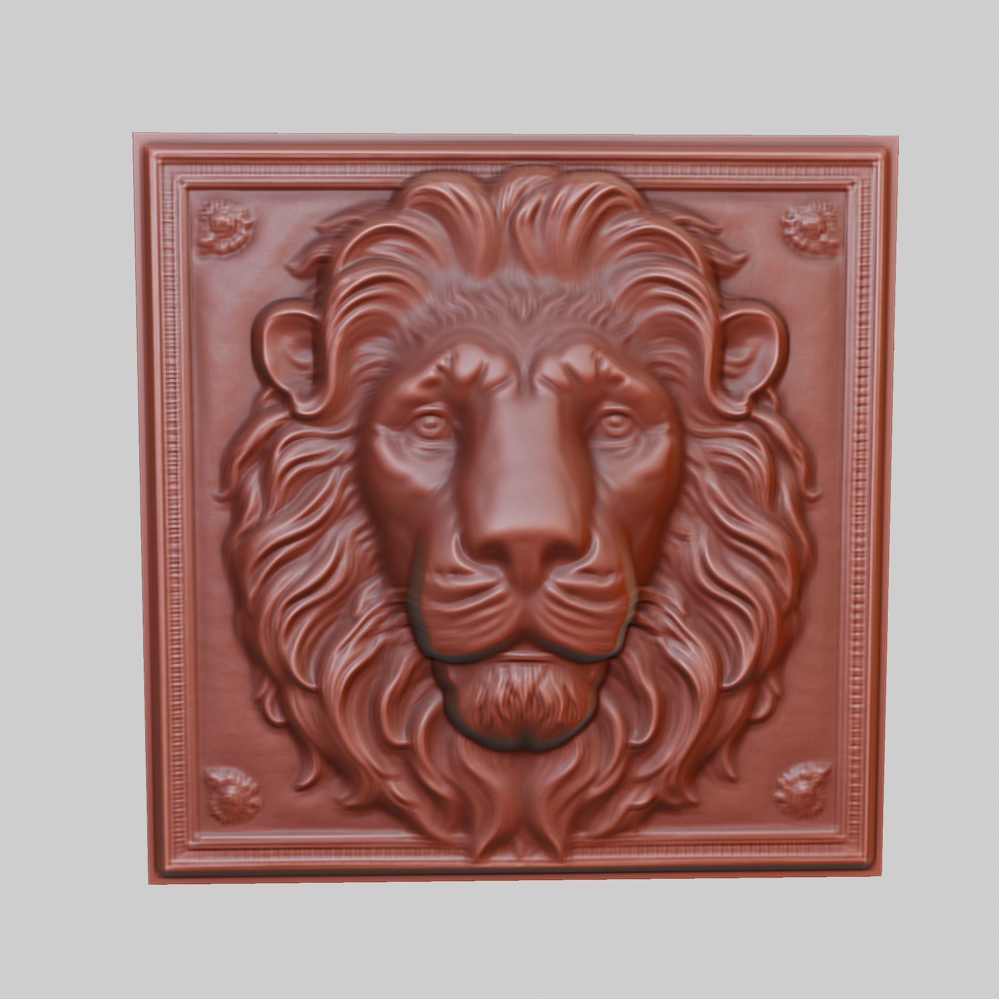 Lion Animal 3D print model_2