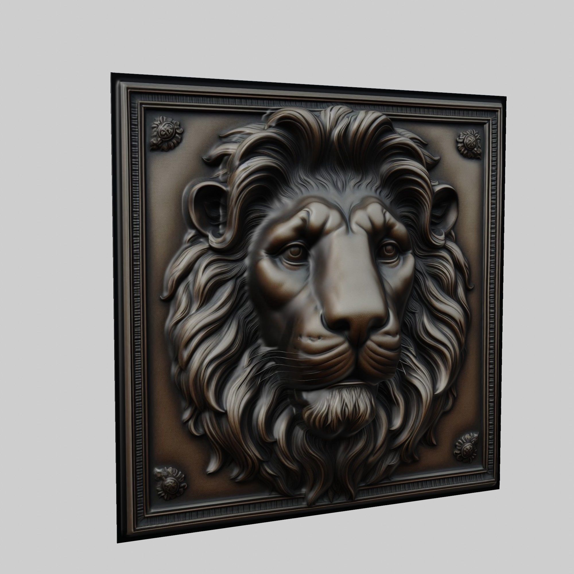 Lion Animal 3D print model_1