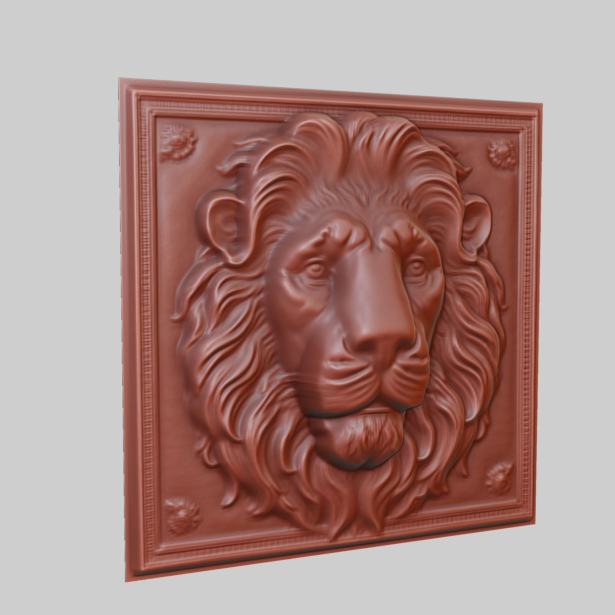 Lion Animal 3D print model_3