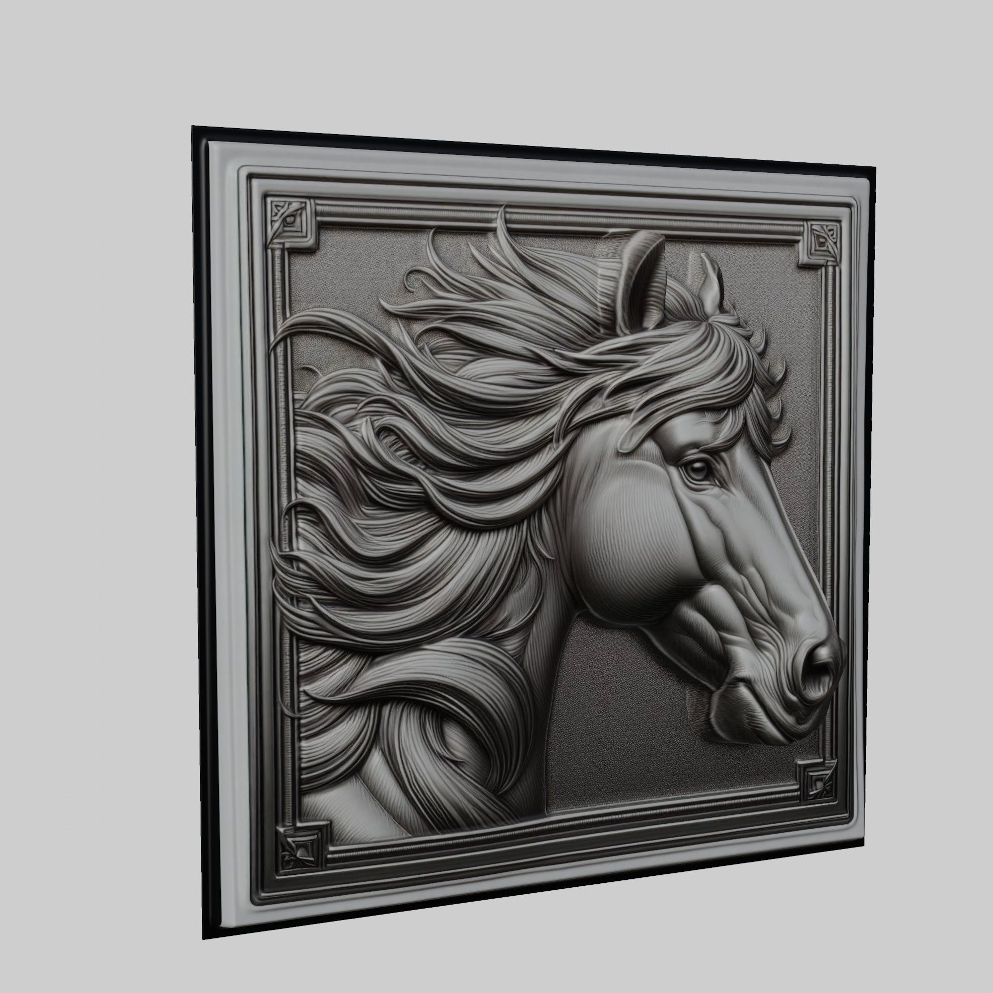 Horse Animal 3D print model_1
