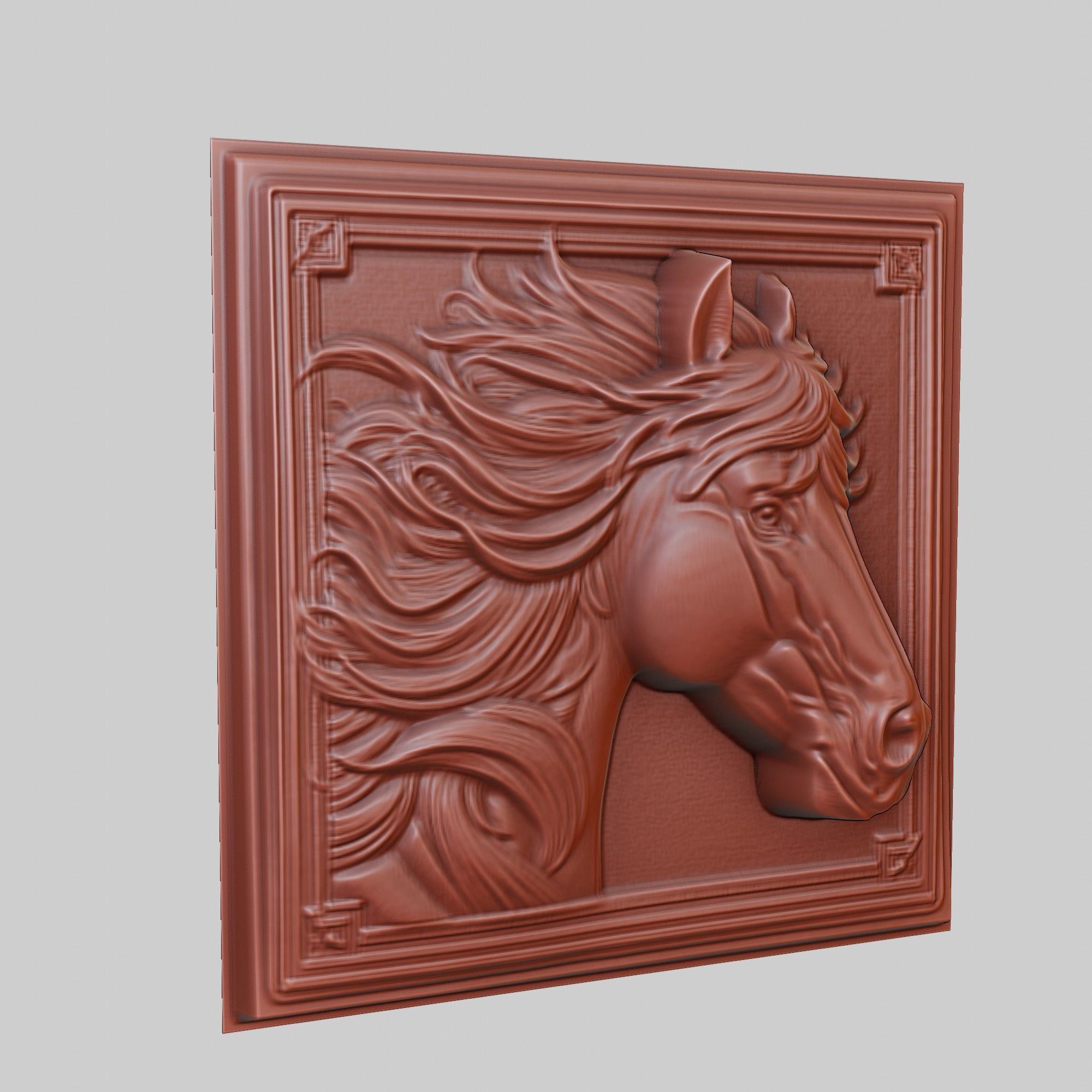 Horse Animal 3D print model_3