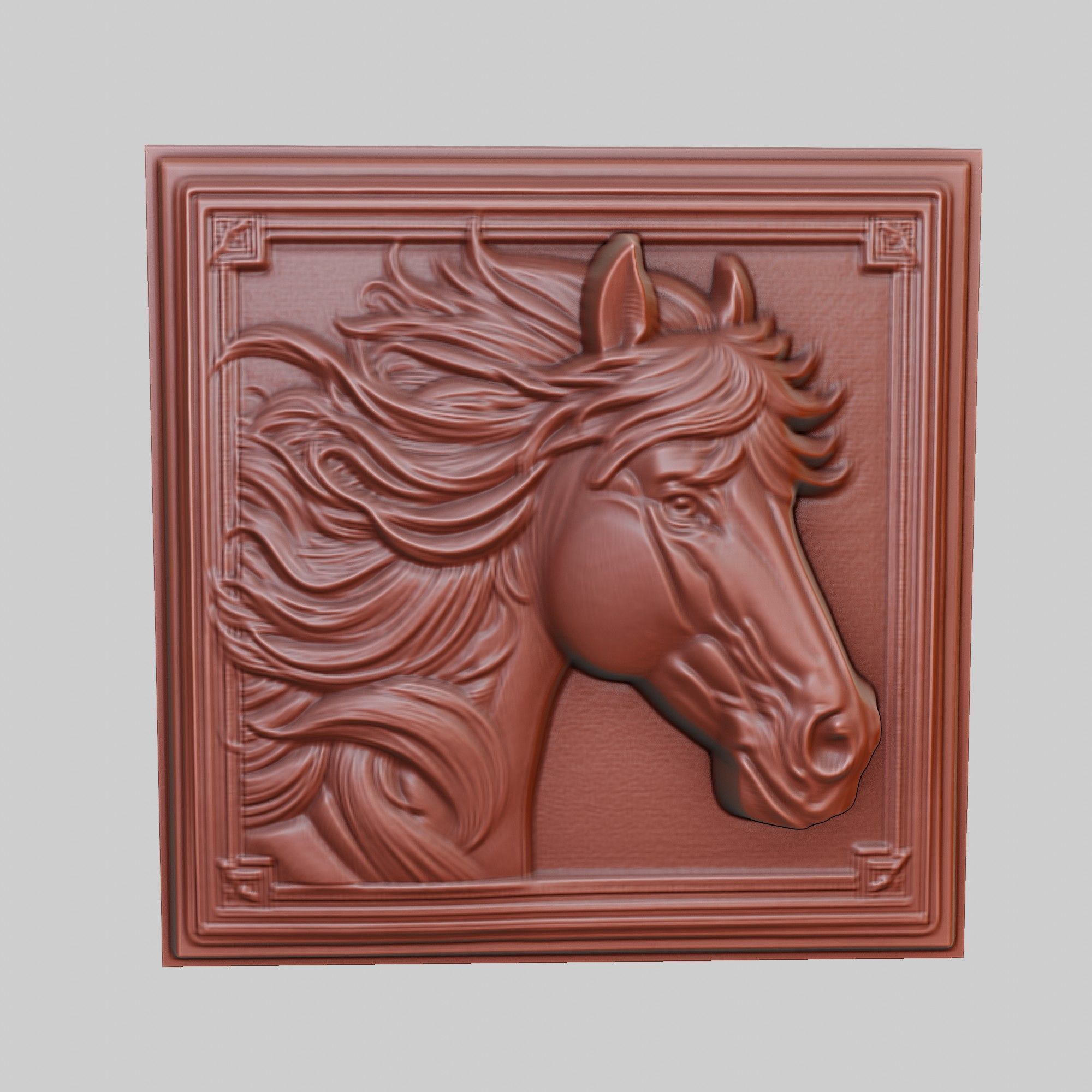 Horse Animal 3D print model_2