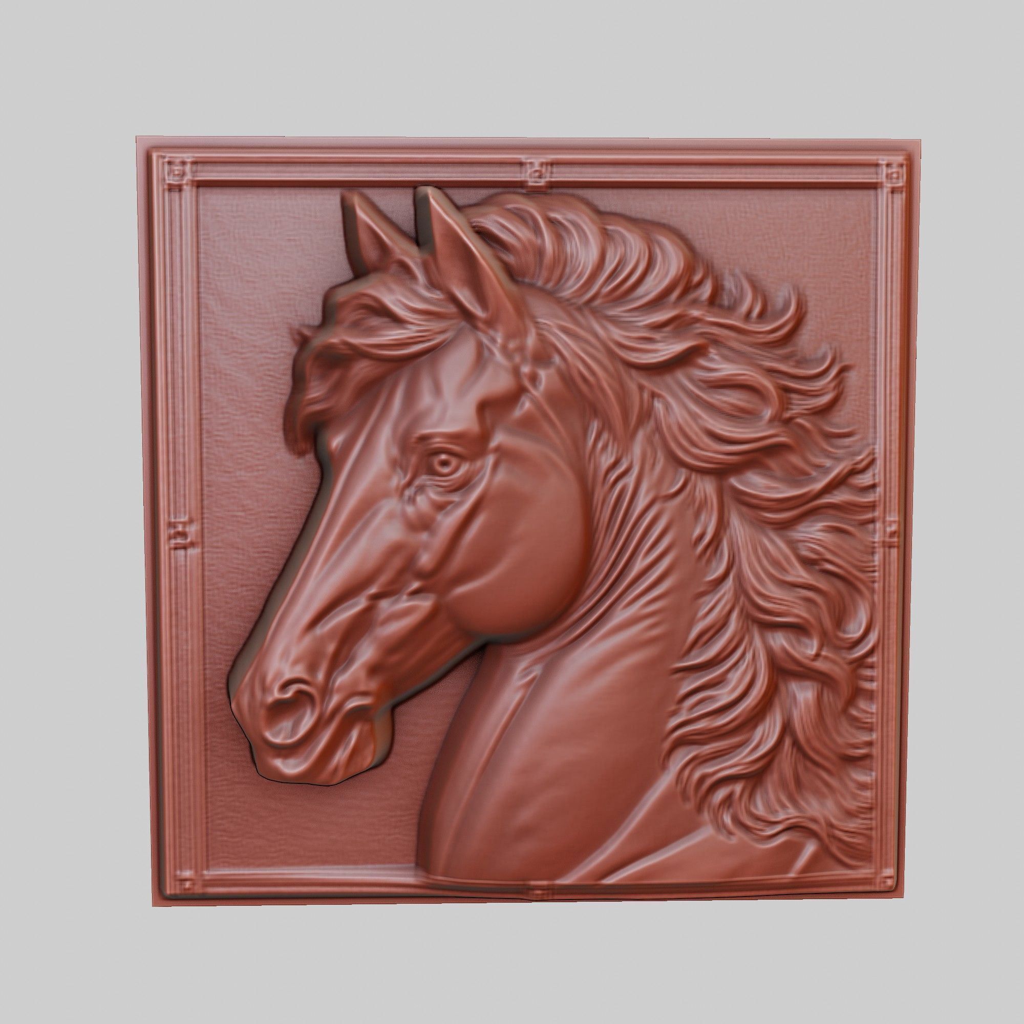 Horse Animal 3D print model_2