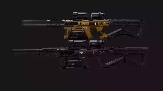 Sci-Fi Automatic Gun