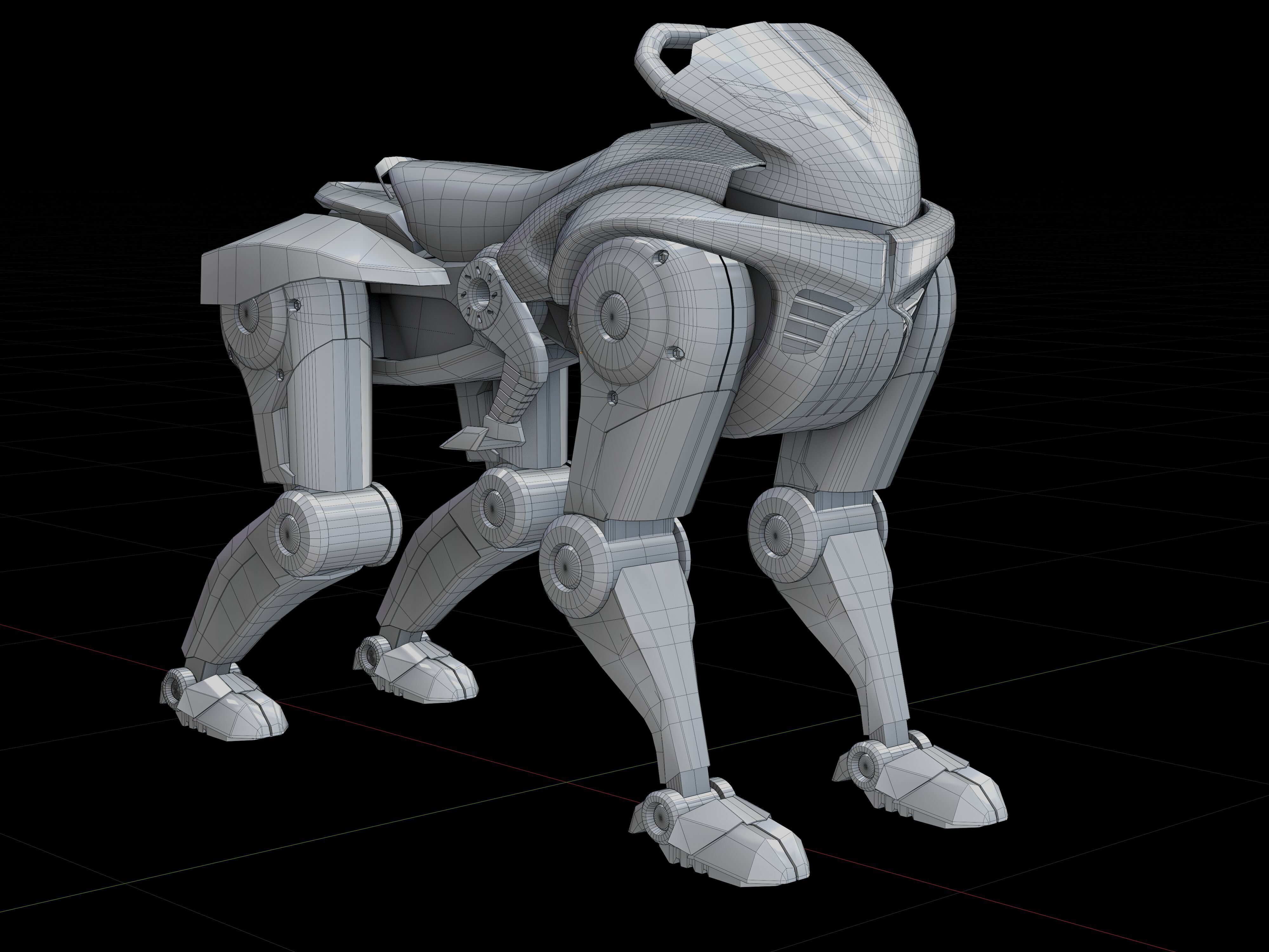 Kawasaki Corleo Robot Low-poly 3D model_2
