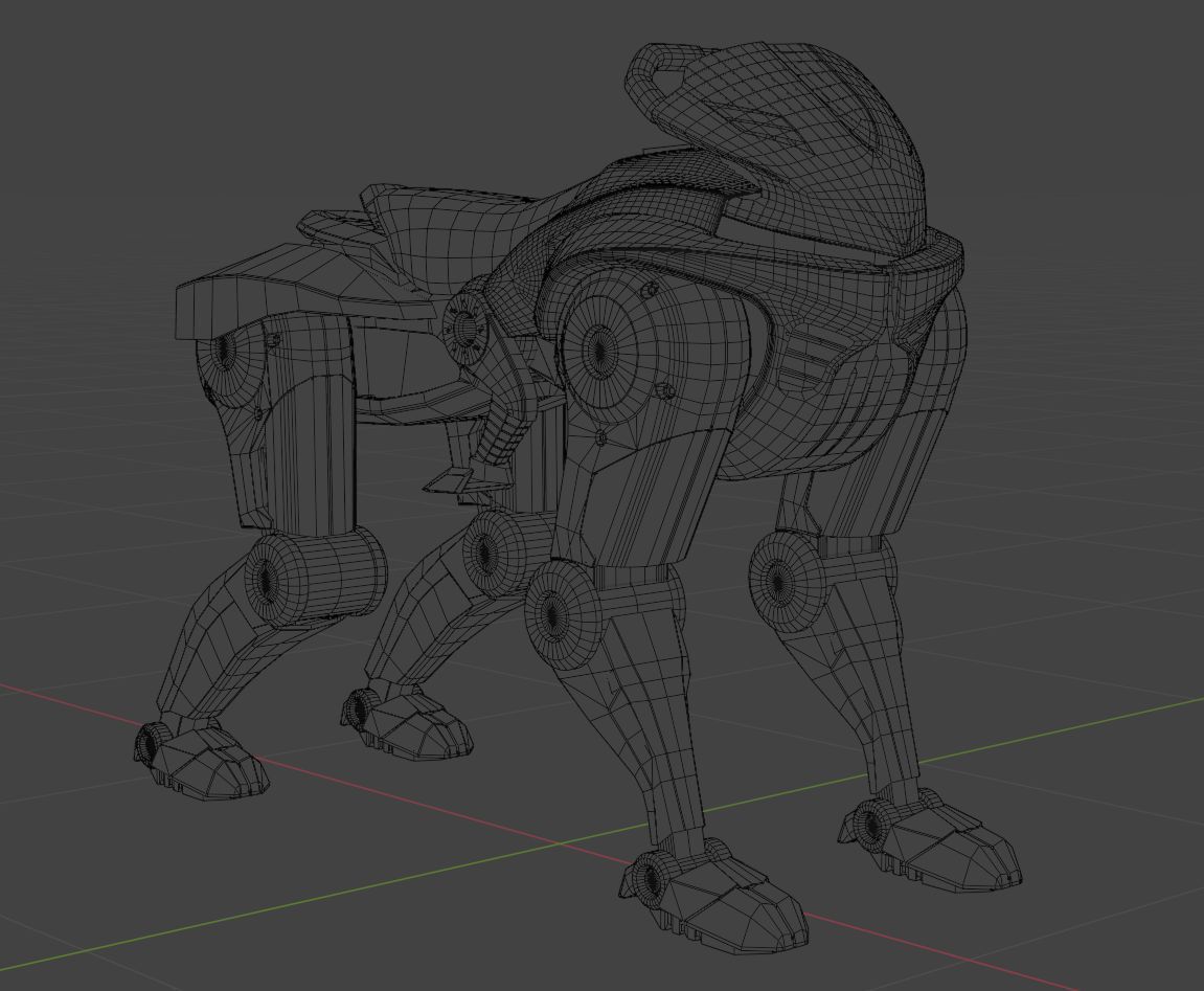 Kawasaki Corleo Robot Low-poly 3D model_4