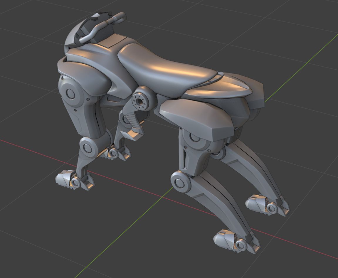 Kawasaki Corleo Robot Low-poly 3D model_7