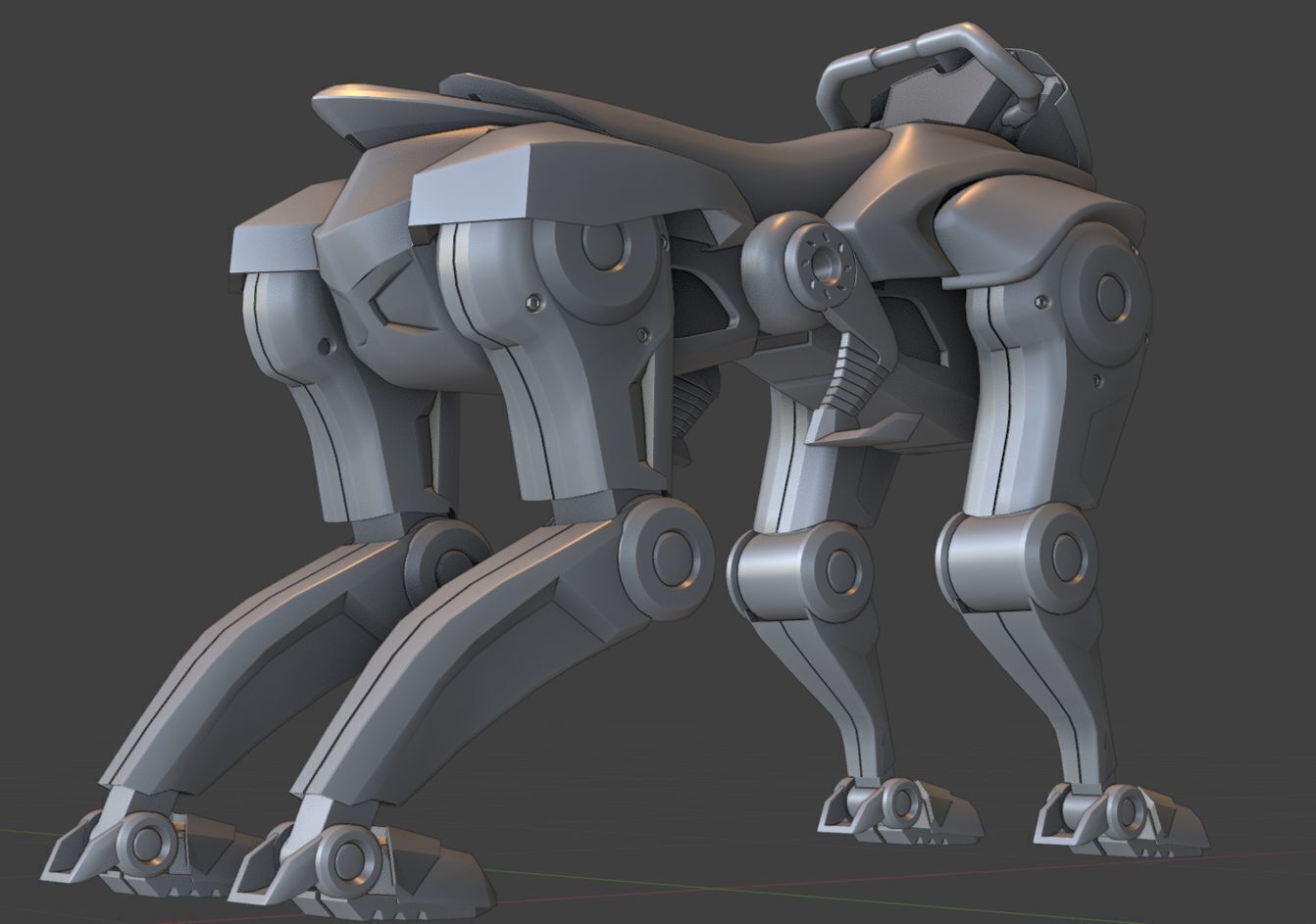 Kawasaki Corleo Robot Low-poly 3D model_8
