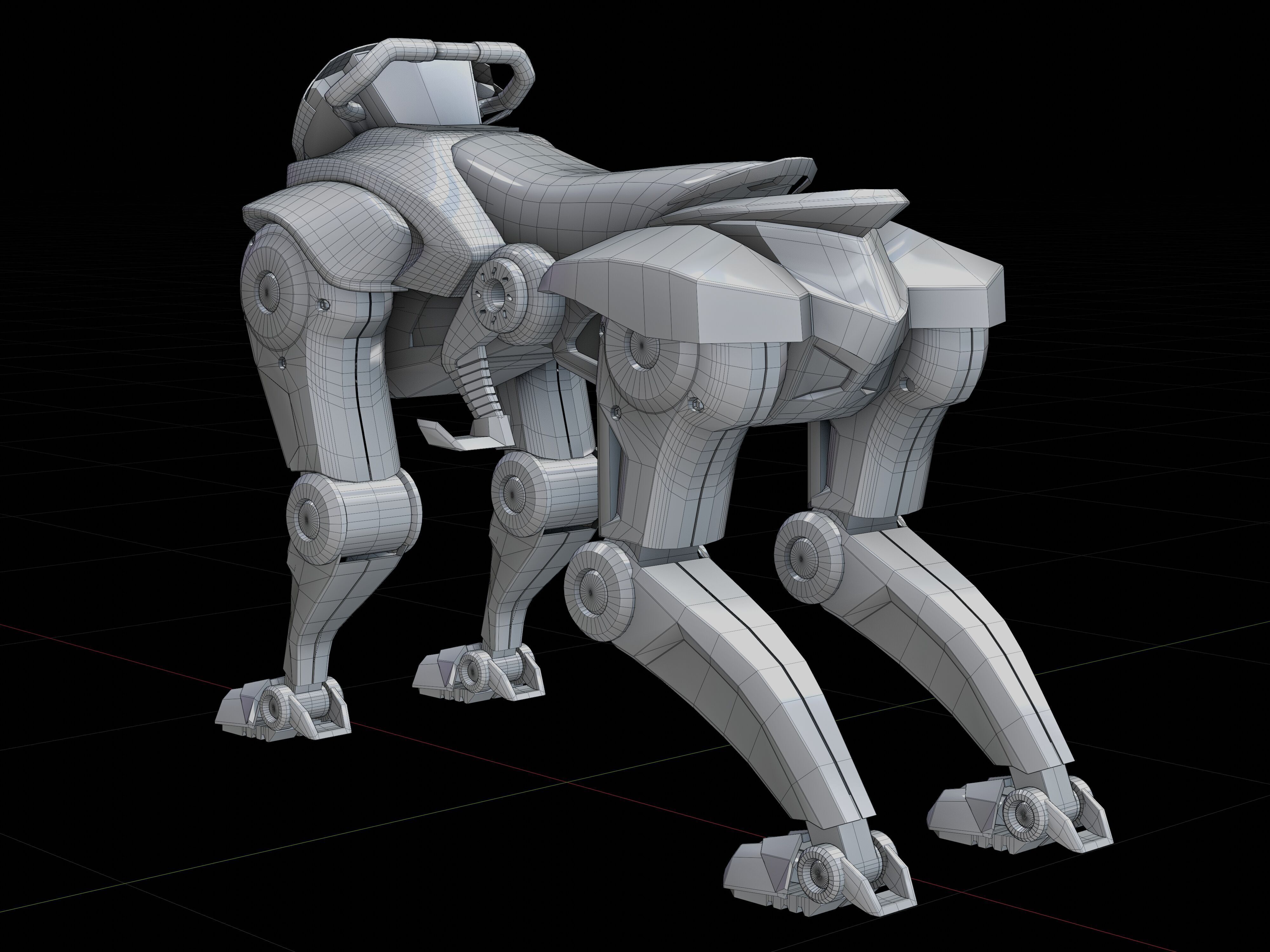 Kawasaki Corleo Robot Low-poly 3D model_3