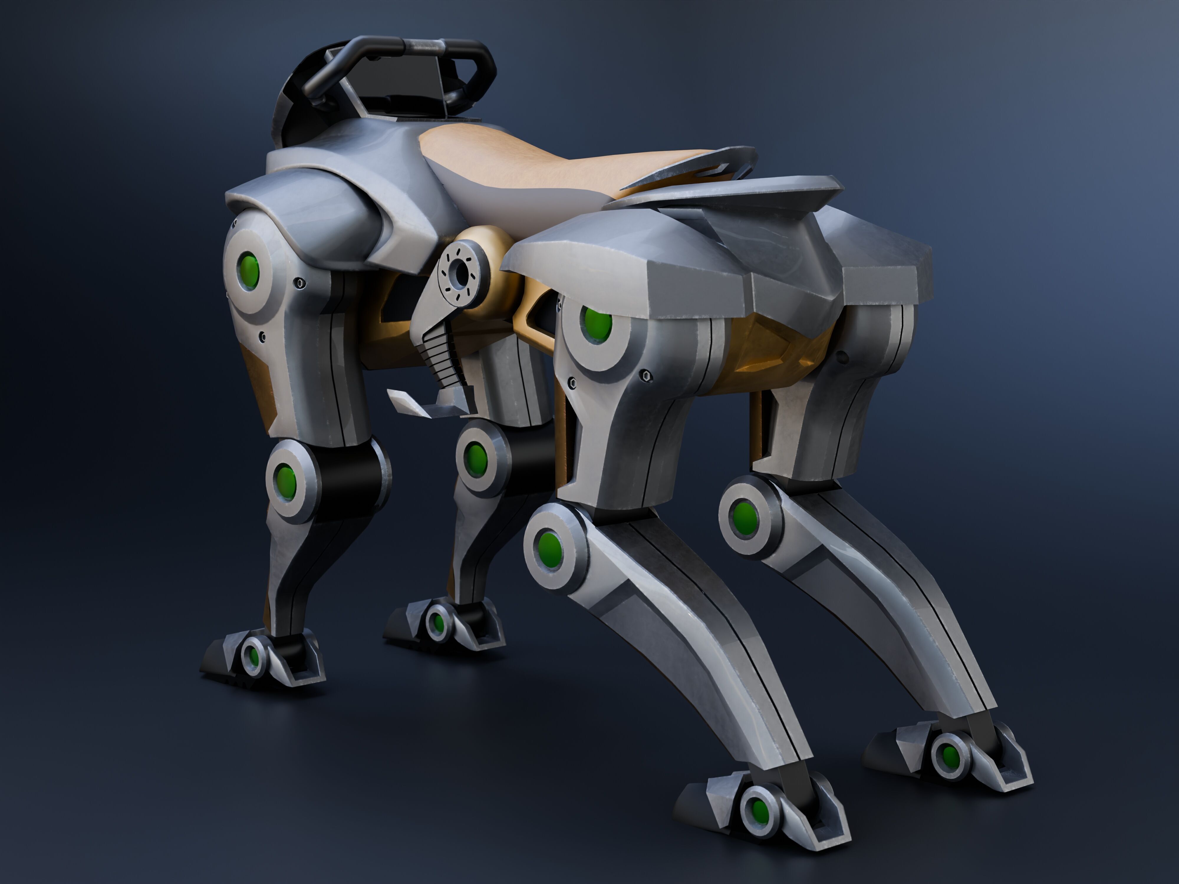 Kawasaki Corleo Robot Low-poly 3D model_1