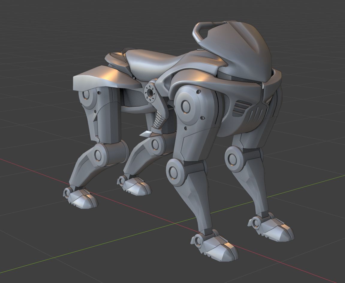 Kawasaki Corleo Robot Low-poly 3D model_6