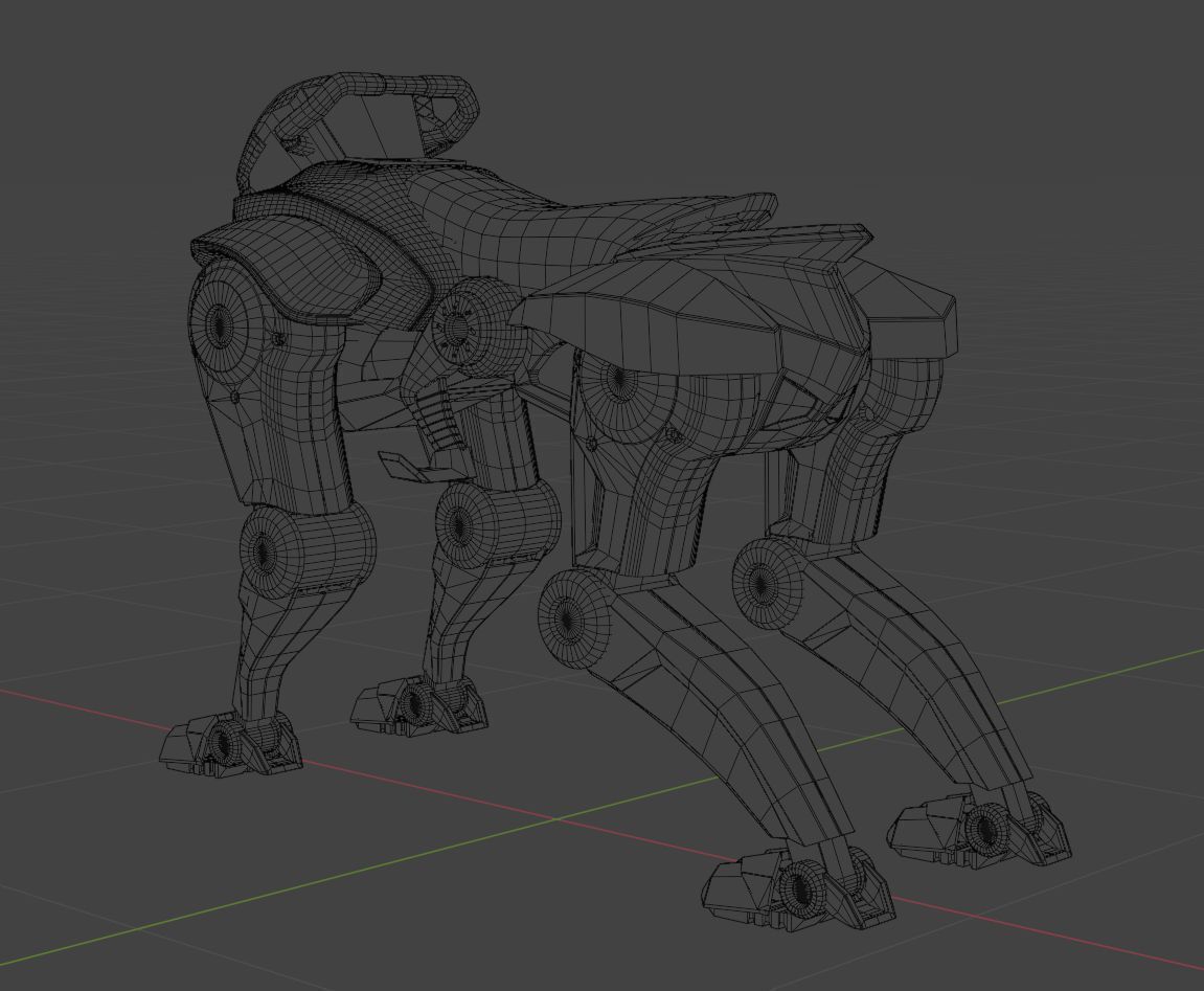 Kawasaki Corleo Robot Low-poly 3D model_5