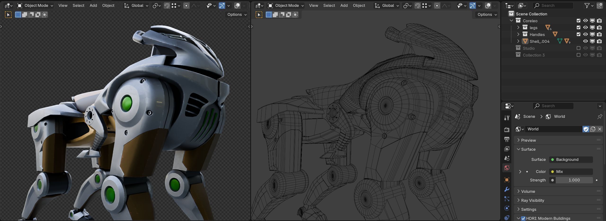 Kawasaki Corleo Robot Low-poly 3D model_9