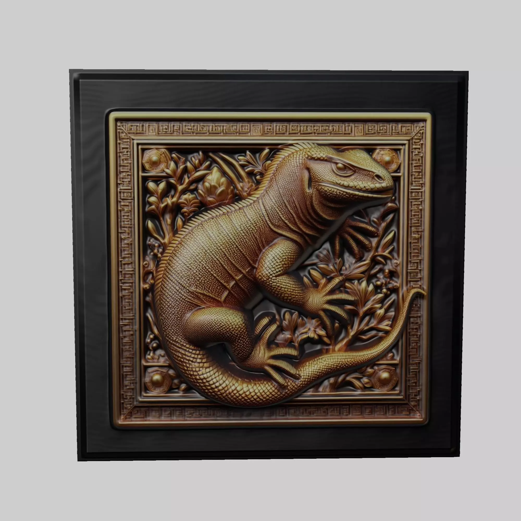Komodo Dragon Animal 3D print model_0
