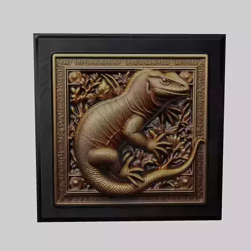 Komodo Dragon Animal 3D print model