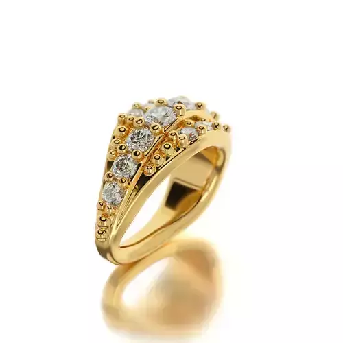 gold bail with diamond for pendant