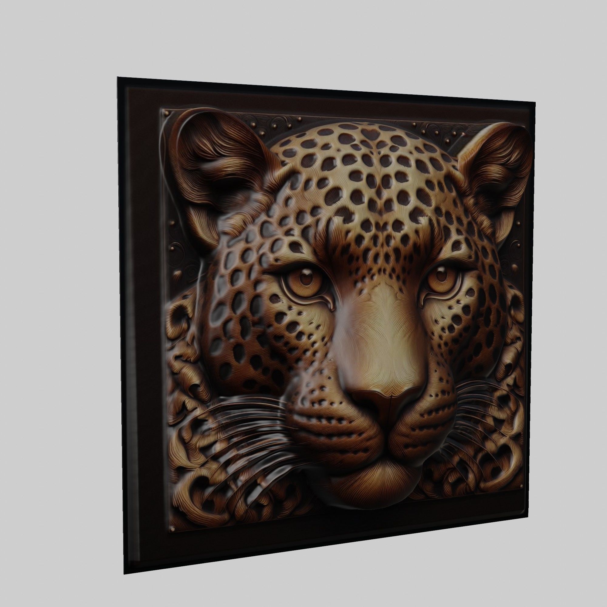 Leopard Animal 3D print model_1