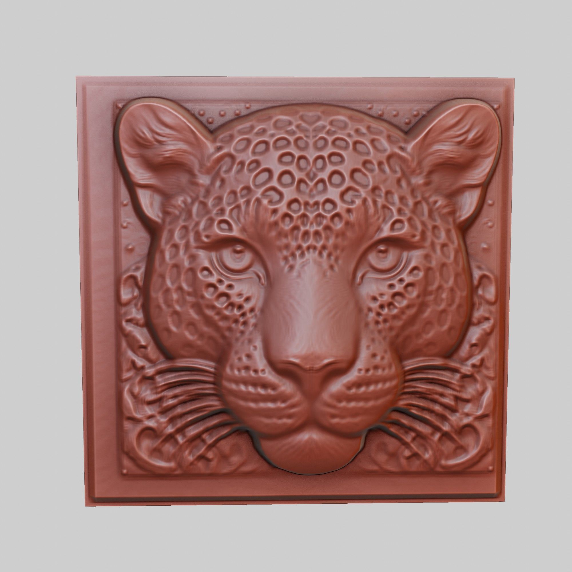 Leopard Animal 3D print model_2