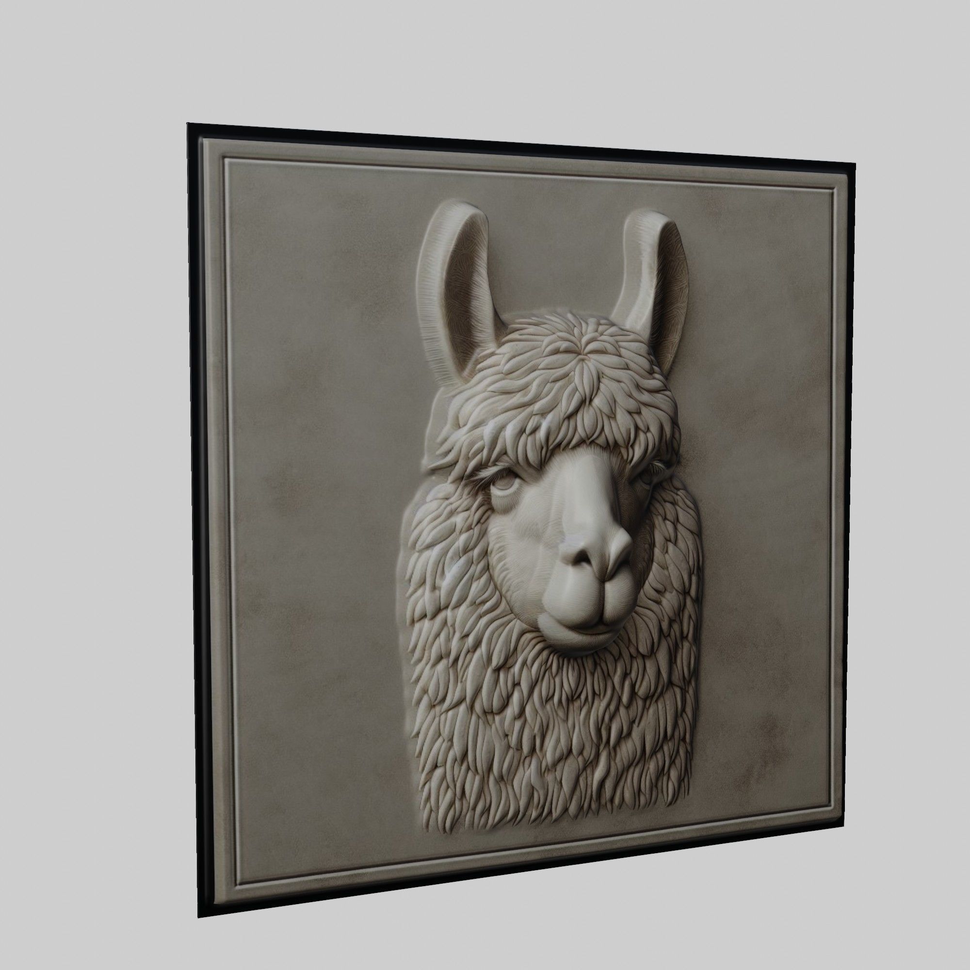 Llama Animal 3D print model_1