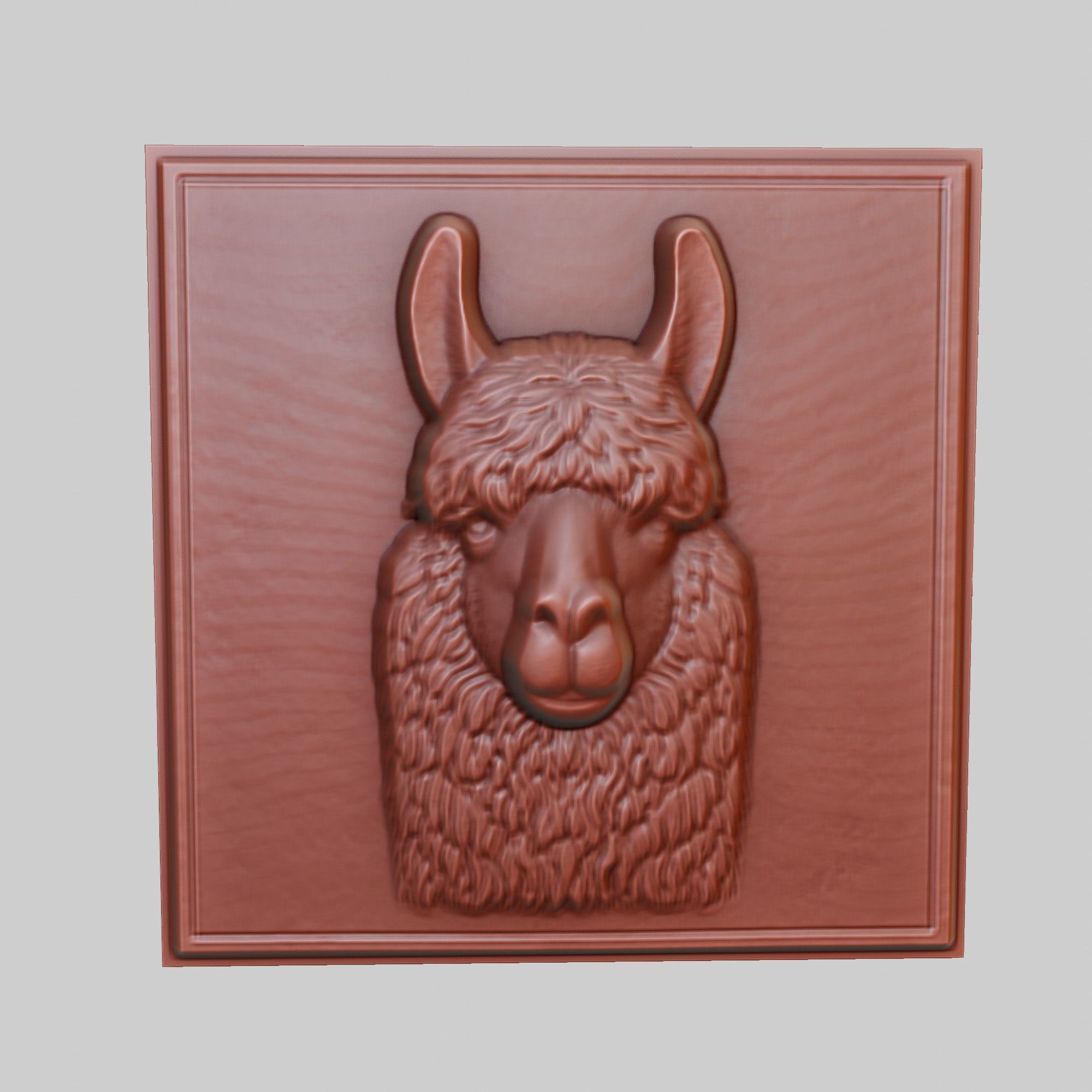 Llama Animal 3D print model_2
