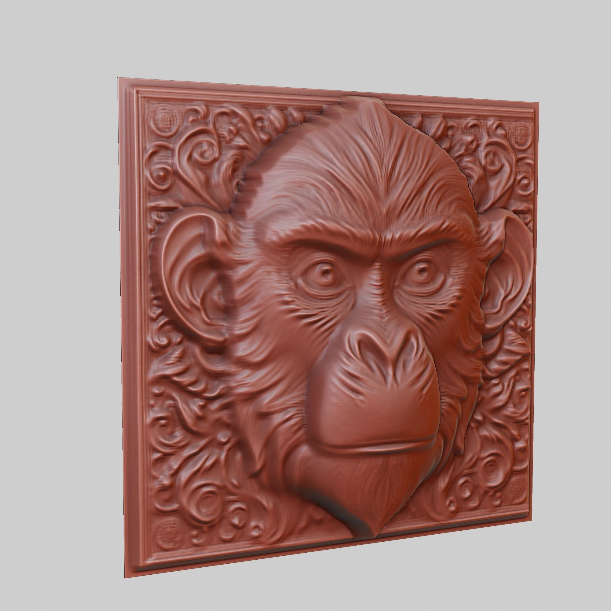 Monkey Animal 3D print model_3