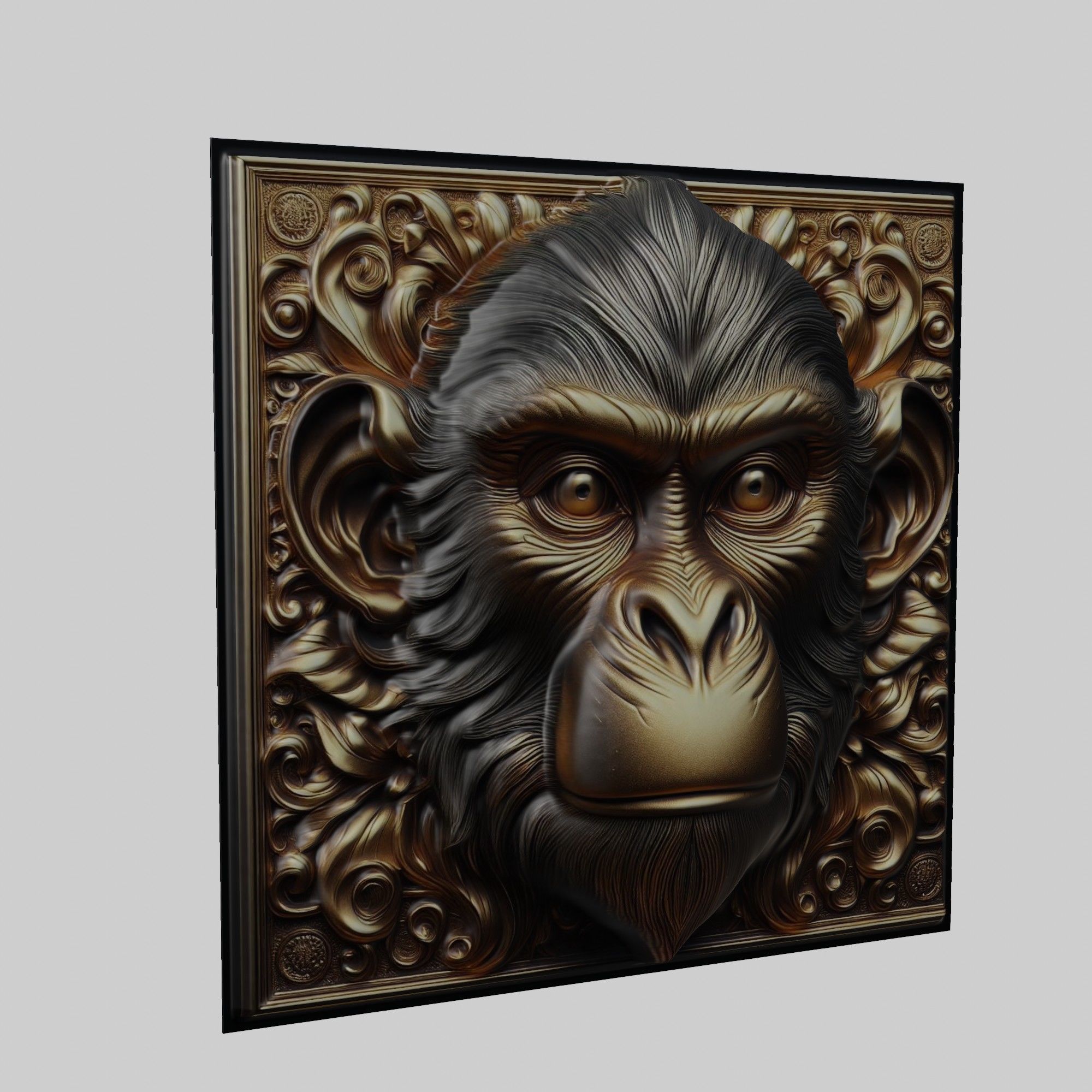 Monkey Animal 3D print model_1