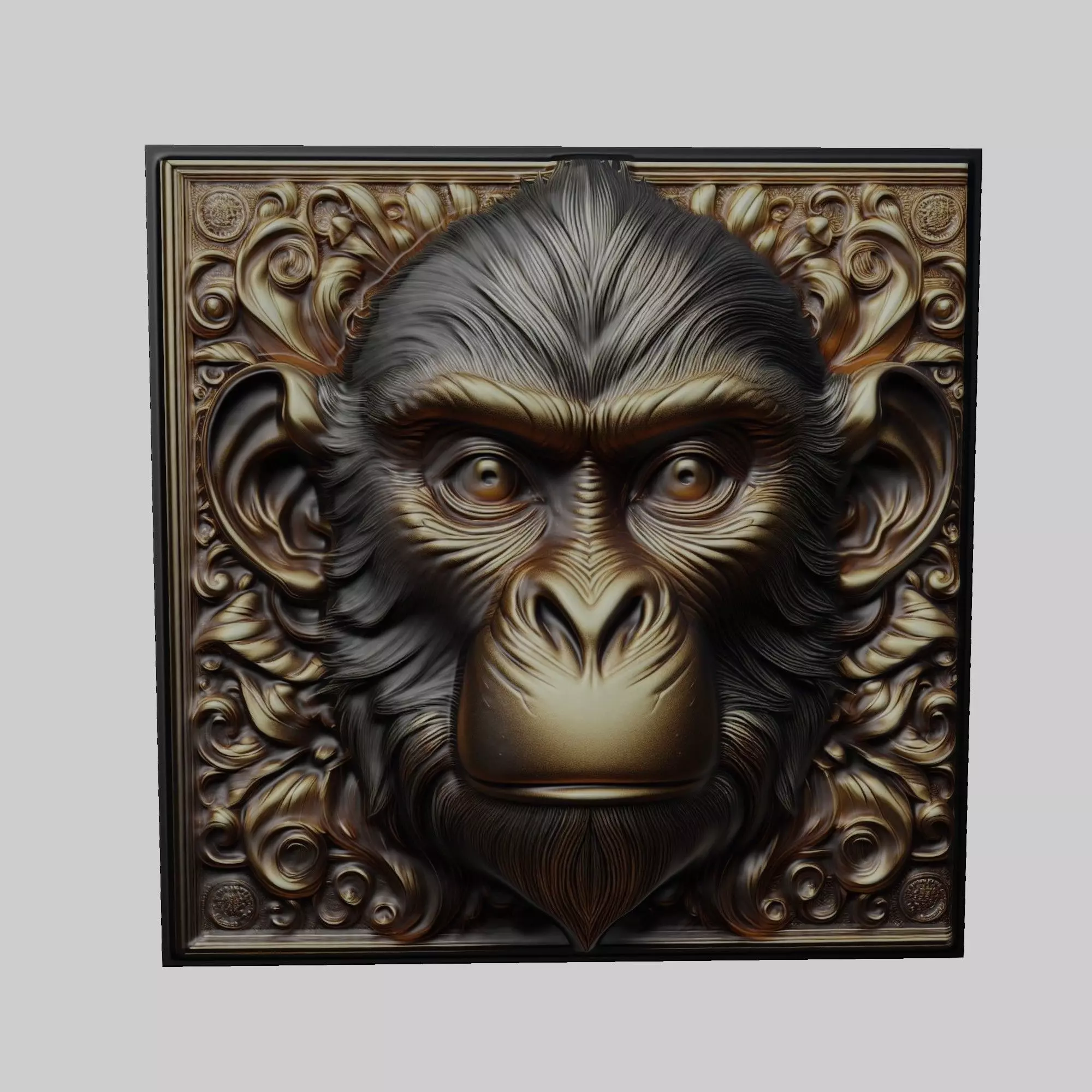 Monkey Animal 3D print model_0