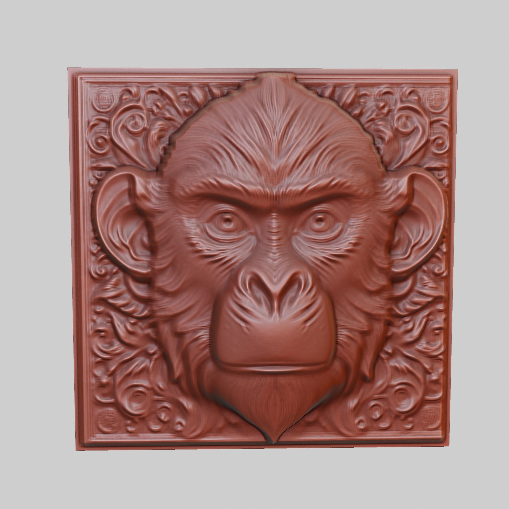 Monkey Animal 3D print model_2