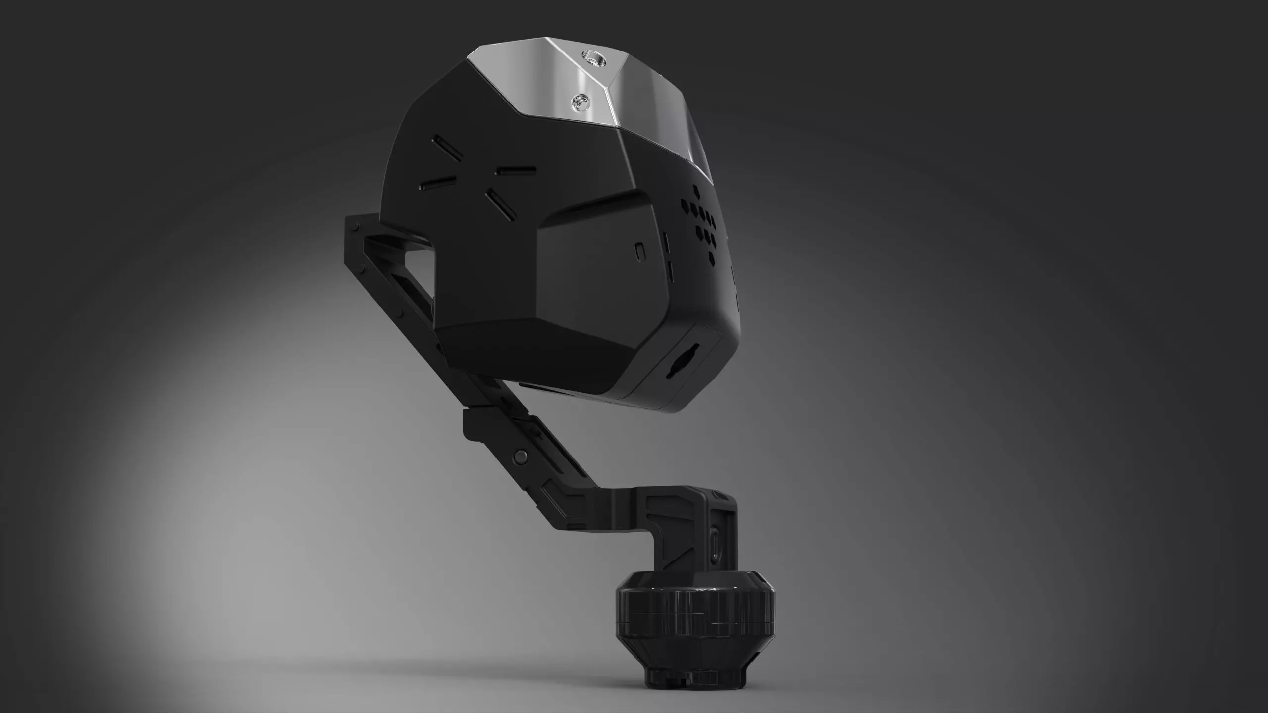 Robot head industry 3D model_0