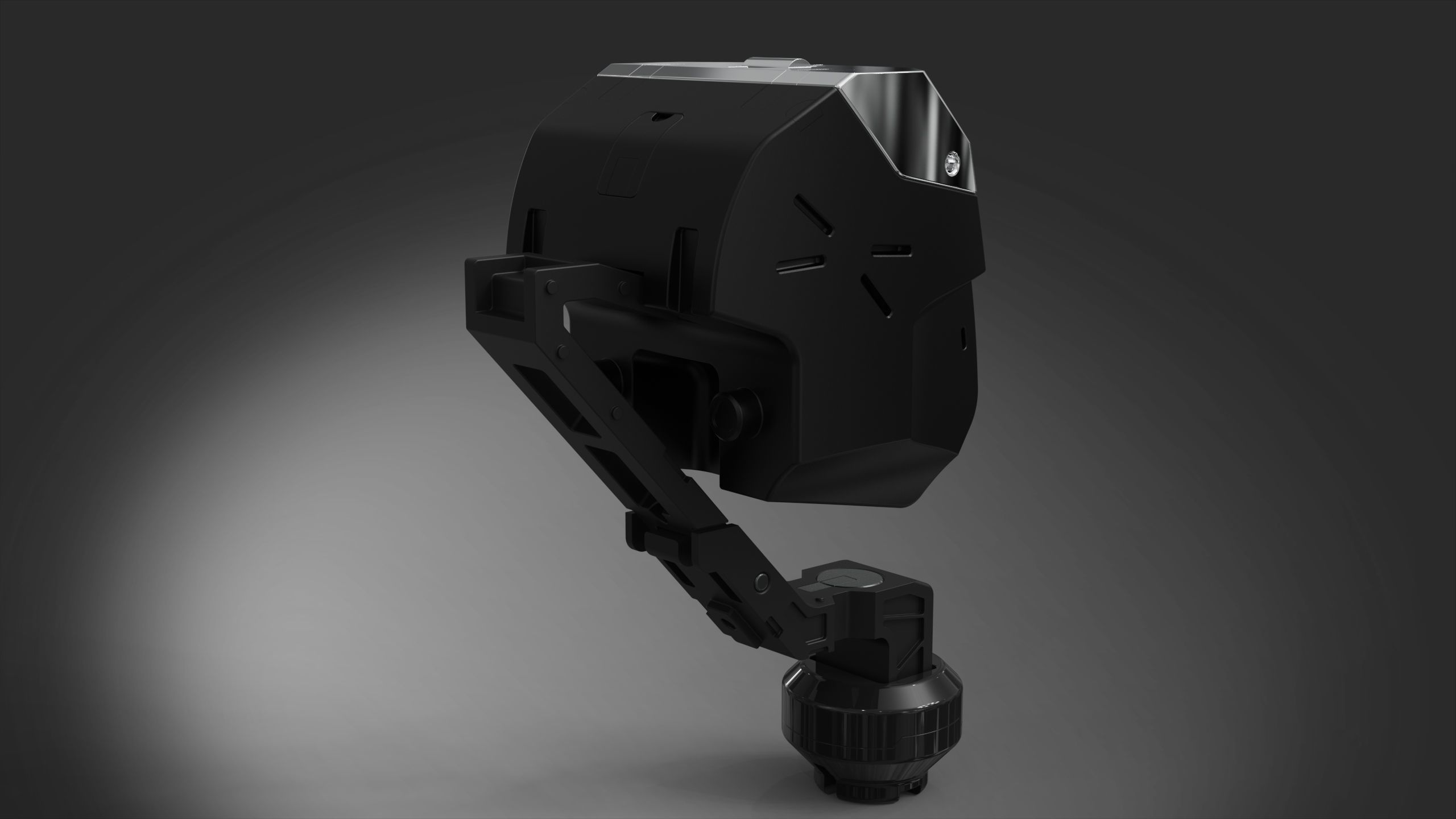 Robot head industry 3D model_2