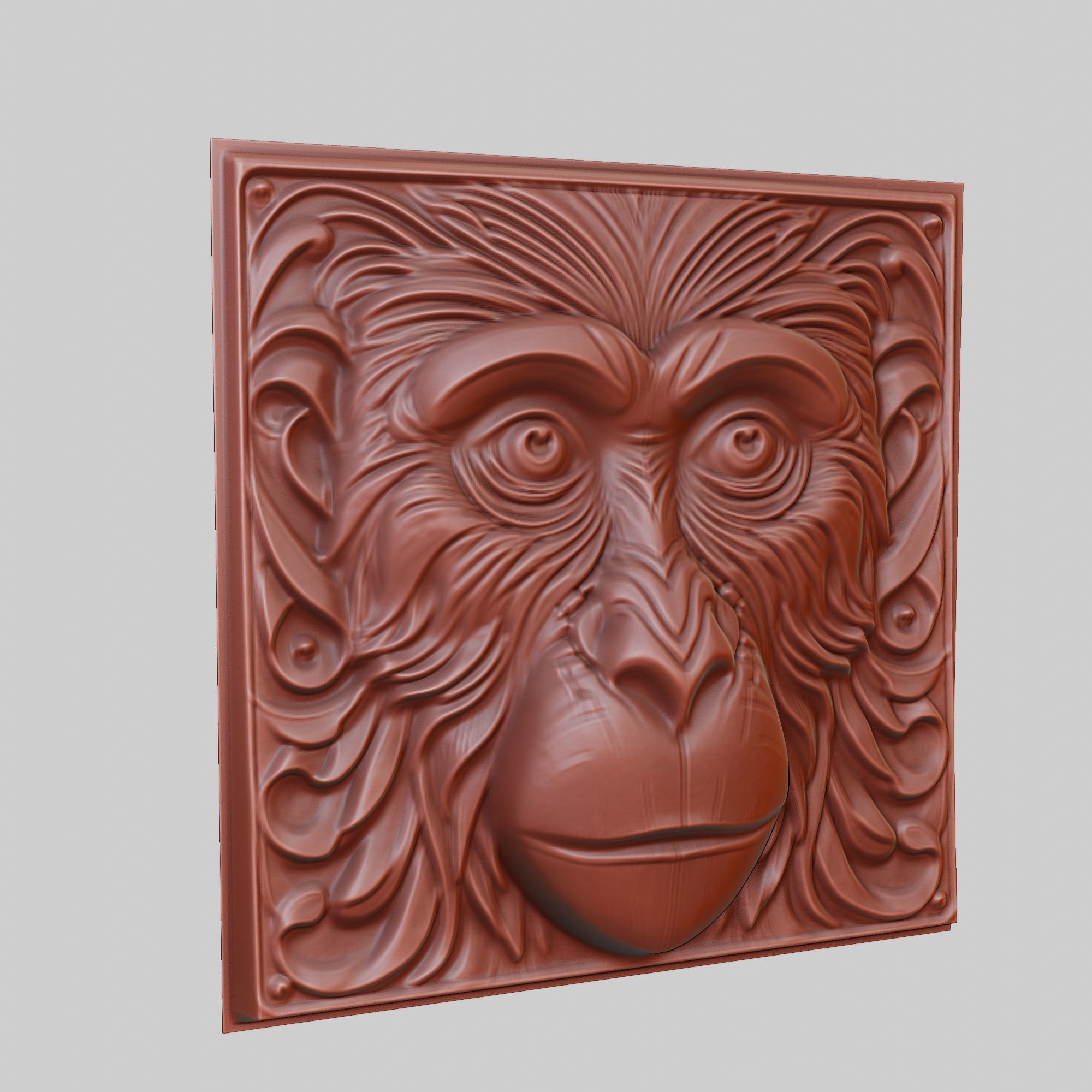 Monkey Animal 3D print model_3