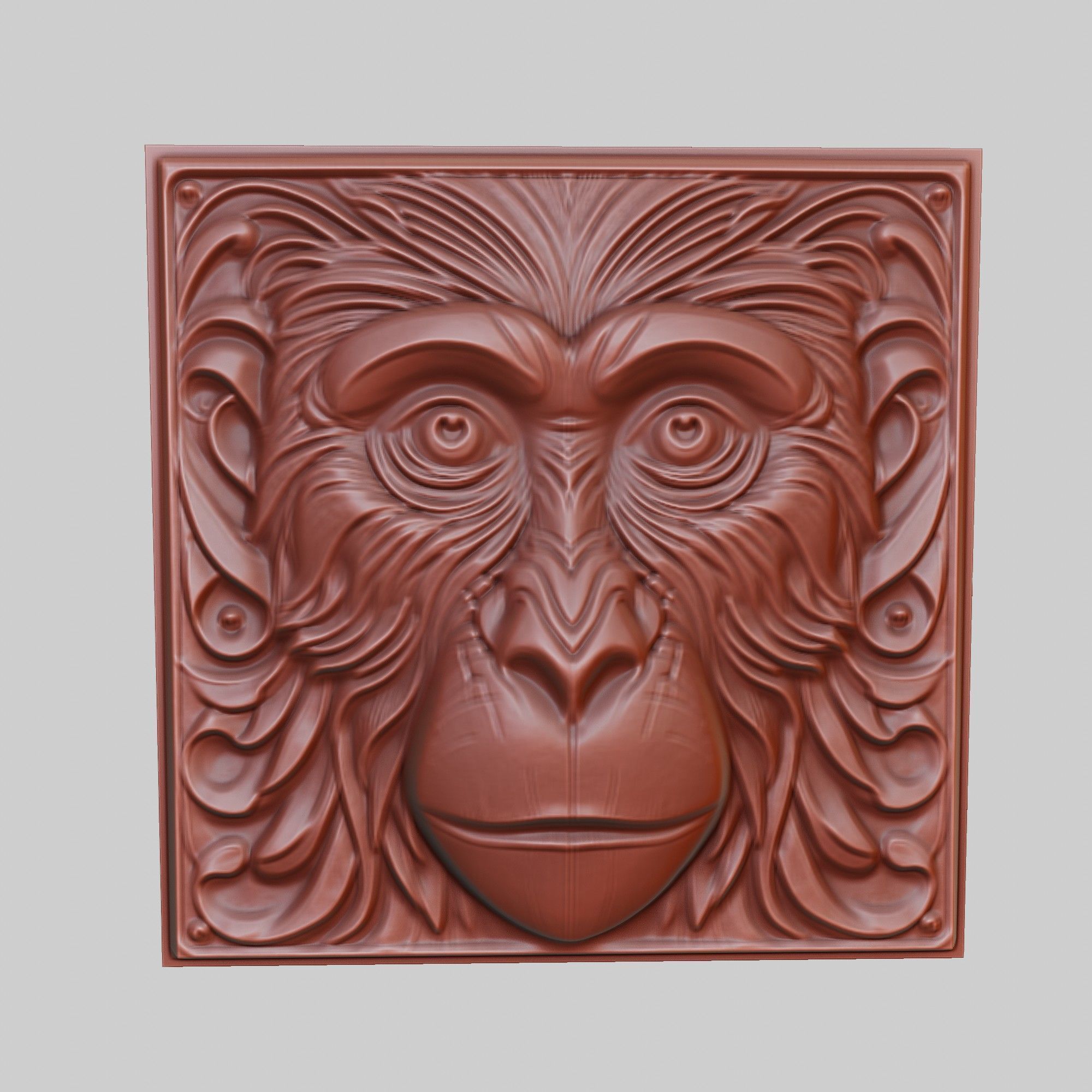 Monkey Animal 3D print model_2